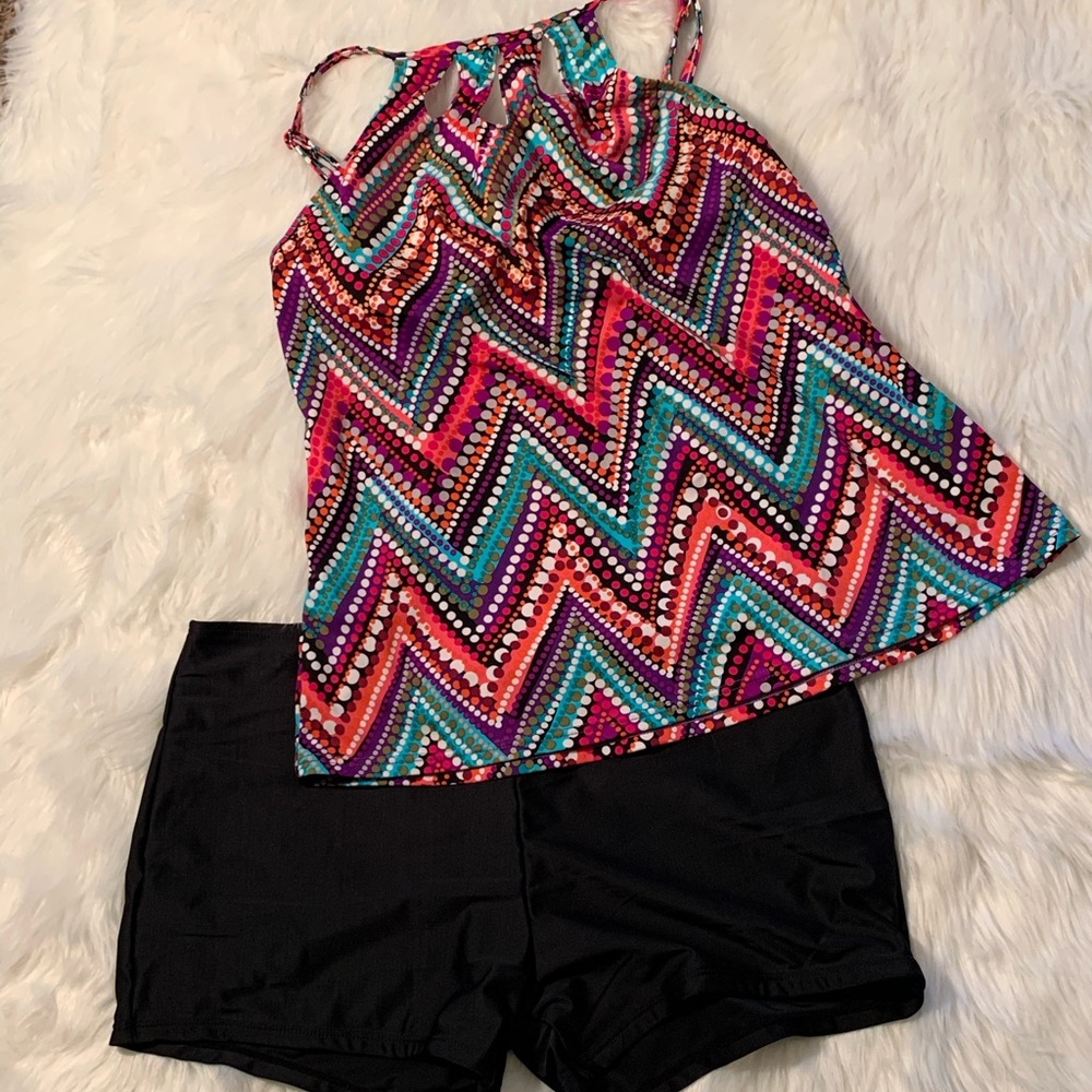Caribbean Joe size 12 bathing suit